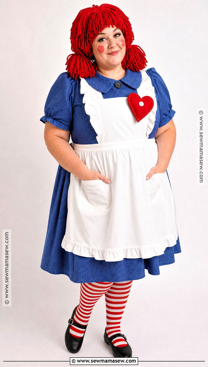 Plus Size Raggedy Ann Costume With Swing Dress - 30 raggedy ann costume ideas