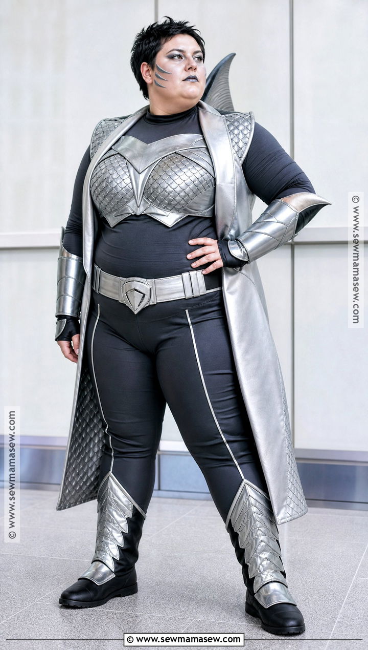 Plus Size Sharkboy Costume With Stretch Separates - 30 sharkboy costume ideas