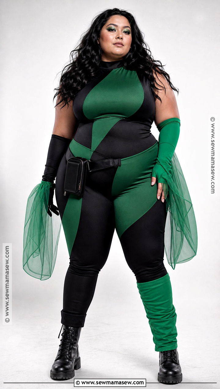 Plus Size Shego Costume With Stretch Jumpsuit - 45 shego costume ideas