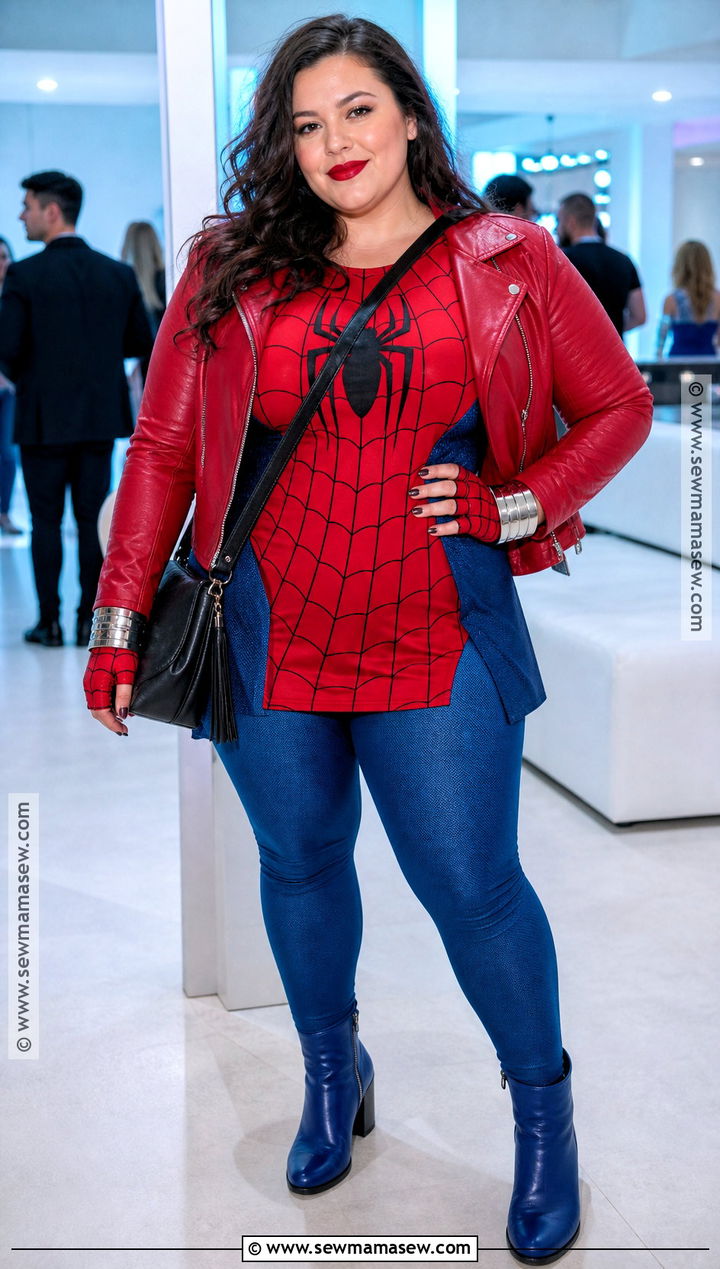 Plus Size Spider Man Costume With Jacket - 30 spiderman halloween costumes for women