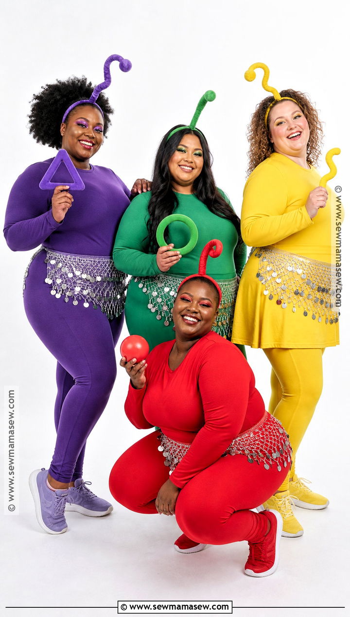 Plus Size Teletubbies Group Costume - 40 teletubbies costume ideas