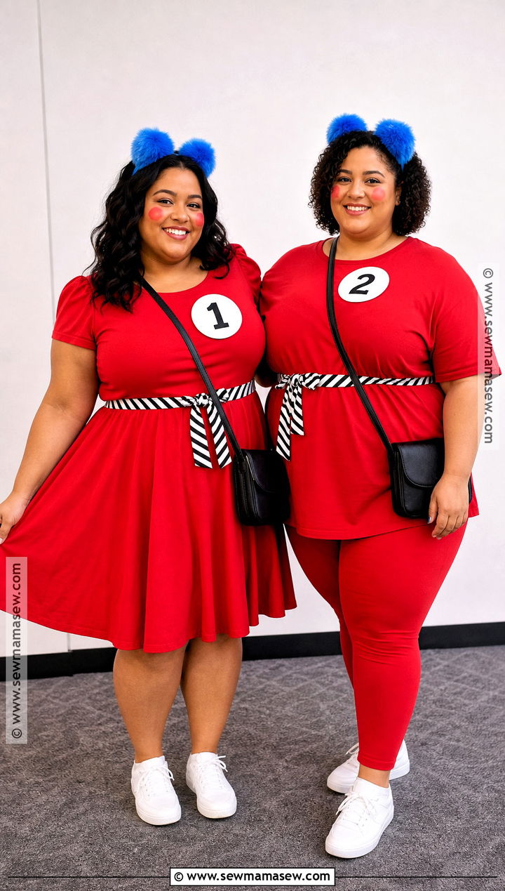 Plus Size Thing One And Thing Two Costume - 40 thing one and thing two costumes