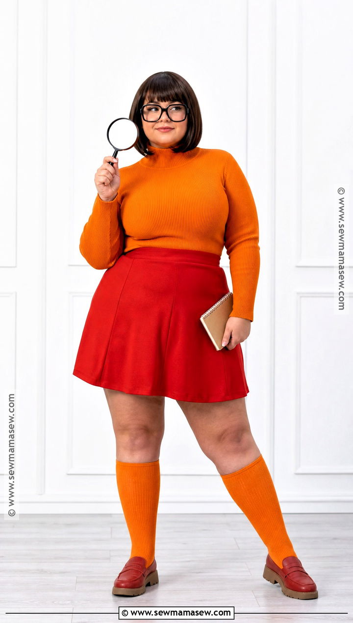 Plus Size Velma Costume - 50 scooby doo costumes