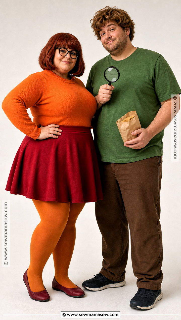 Plus Size Velma and Shaggy Costume - 35 velma and shaggy costume ideas