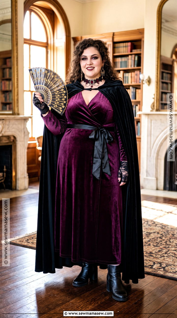 Plus Size Velvet Vampire Costume - 40 Vampire Halloween Costume Ideas for Women