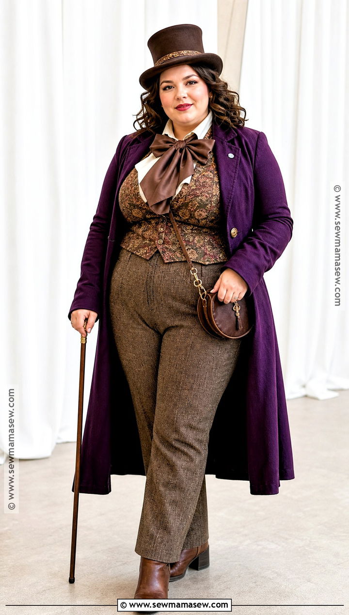 Plus Size Willy Wonka Costume With Long Coat - 35 Willy Wonka Costume Ideas for Women