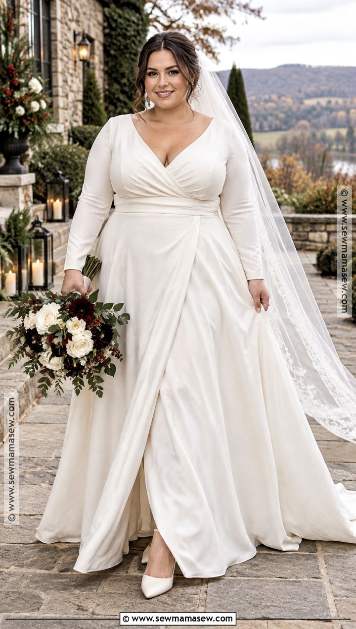 Plus Size Wrap November Wedding Dress - 25 november wedding dress ideas