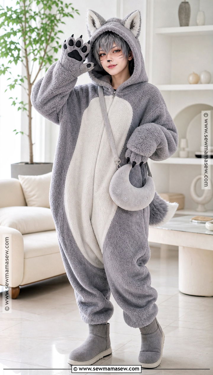Plush Wolf Kigurumi Cosplay - 30 wolf cosplay ideas