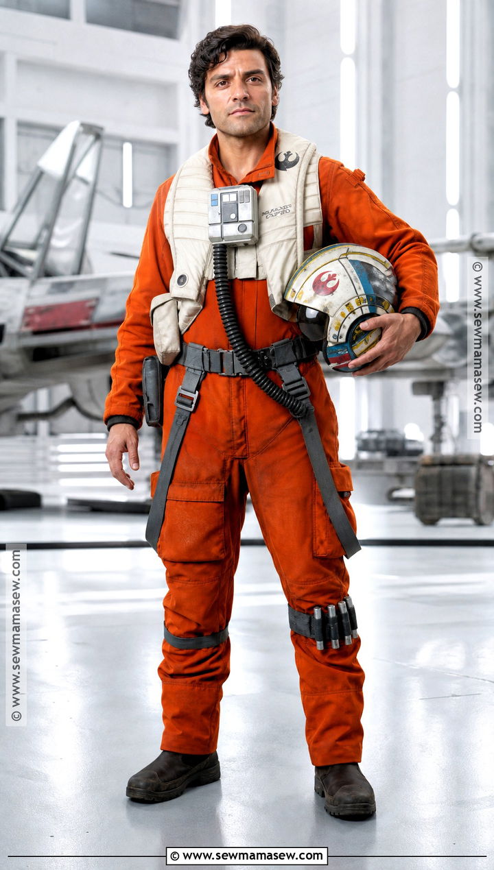 Poe Dameron Costume With Orange Jumpsuit - 30 Easy Star Wars Costumes