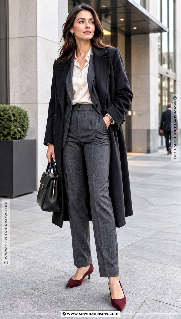 Pointed Pumps With Pantsuit - 25 fall winter shoes