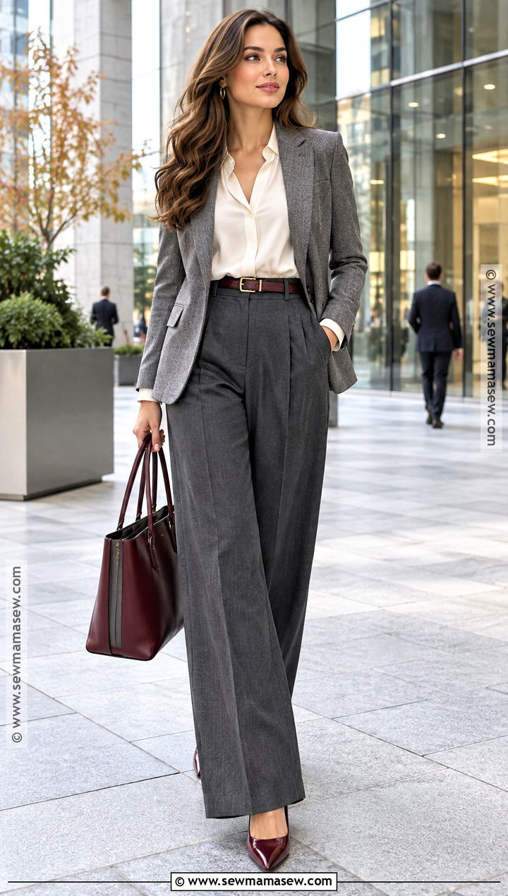 Pointed Toe Pumps With Wide Leg Trousers - 15 Fall Shoe Trend Ideas 2026