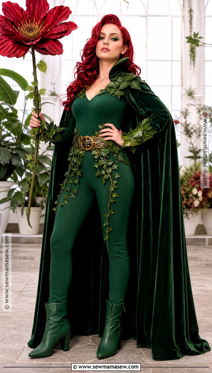 Poison Ivy Botanical Villain Costume - 30 red hair halloween costumes ideas
