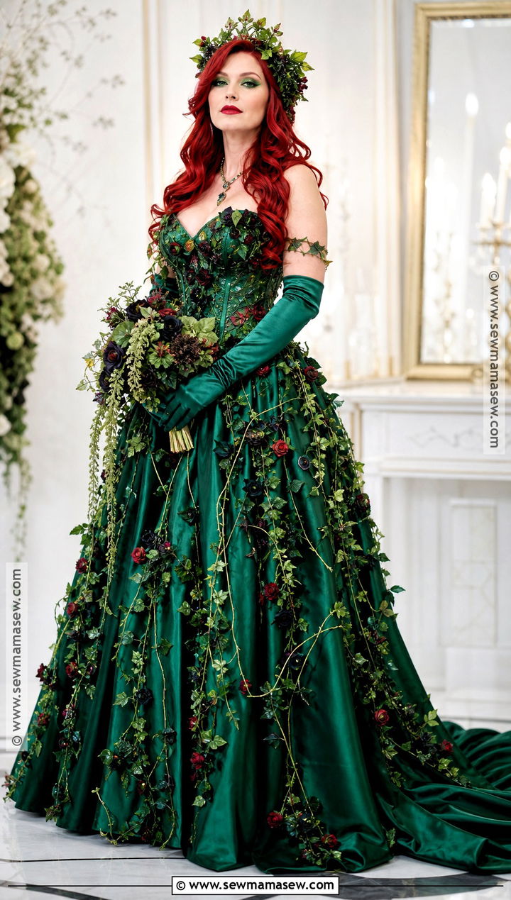 Poison Ivy Costume With Green Ball Gown - 30 ivy costume ideas