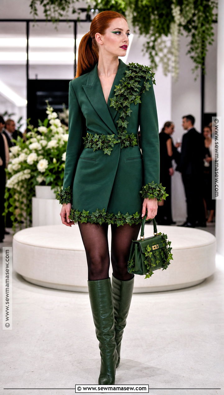 Poison Ivy Costume With Green Blazer Dress - 30 ivy costume ideas