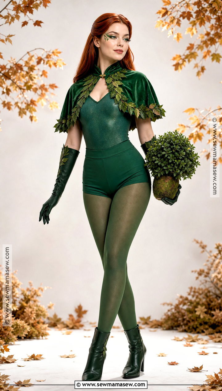 Poison Ivy Costume With Green Capelet - 50 poison ivy costume ideas