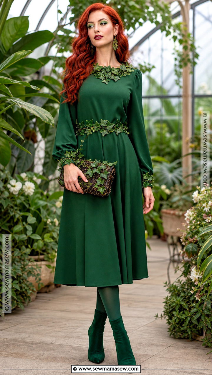 Poison Ivy Costume With Green Dress - 40 red hair costume ideas