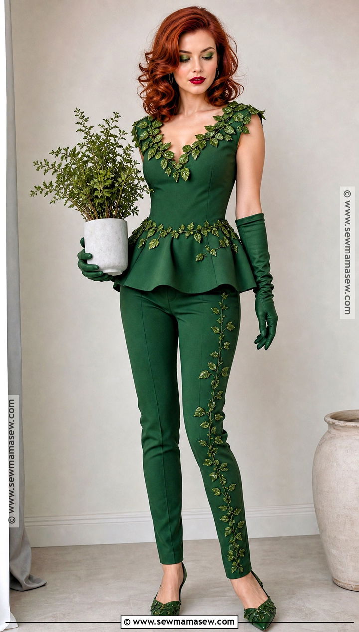 Poison Ivy Costume With Green Peplum Top - 30 ivy costume ideas