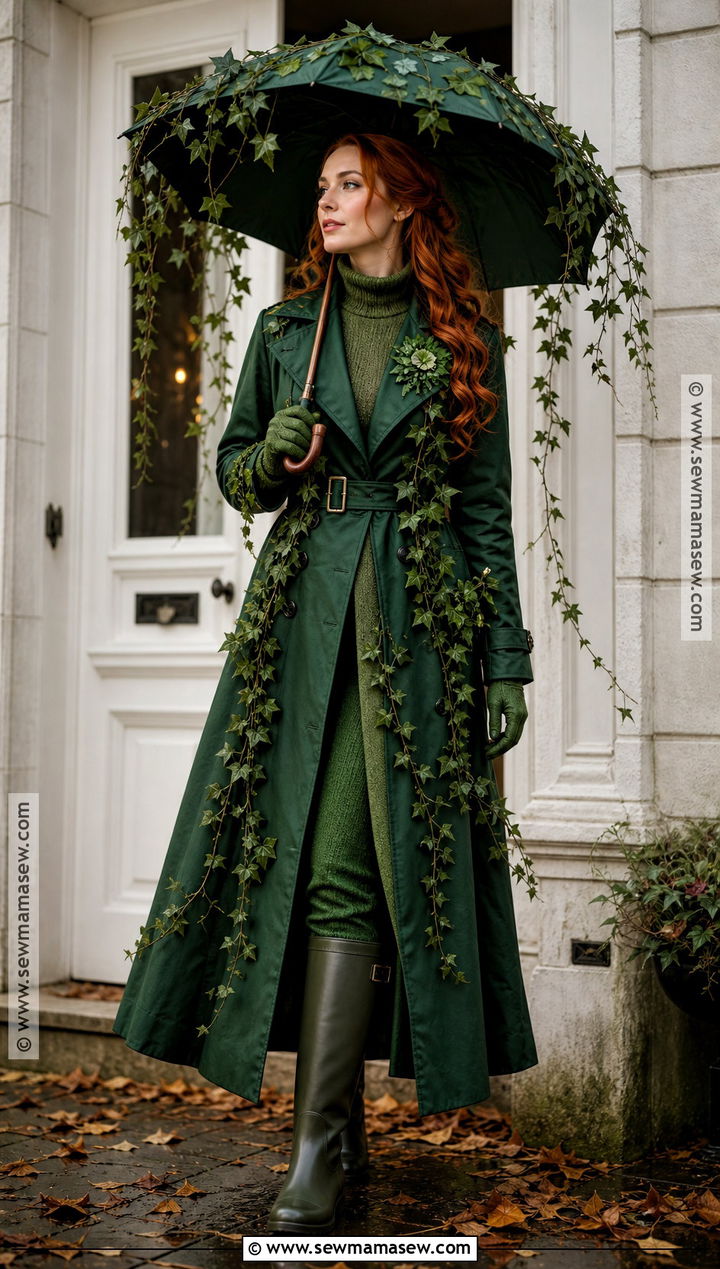 Poison Ivy Costume With Green Trench Coat - 50 poison ivy costume ideas