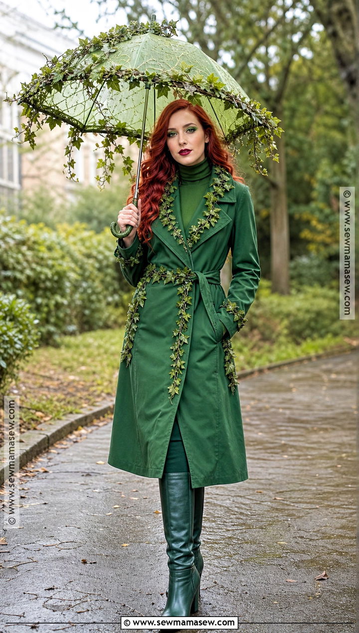 Poison Ivy Costume With Green Trench Coat - 30 ivy costume ideas