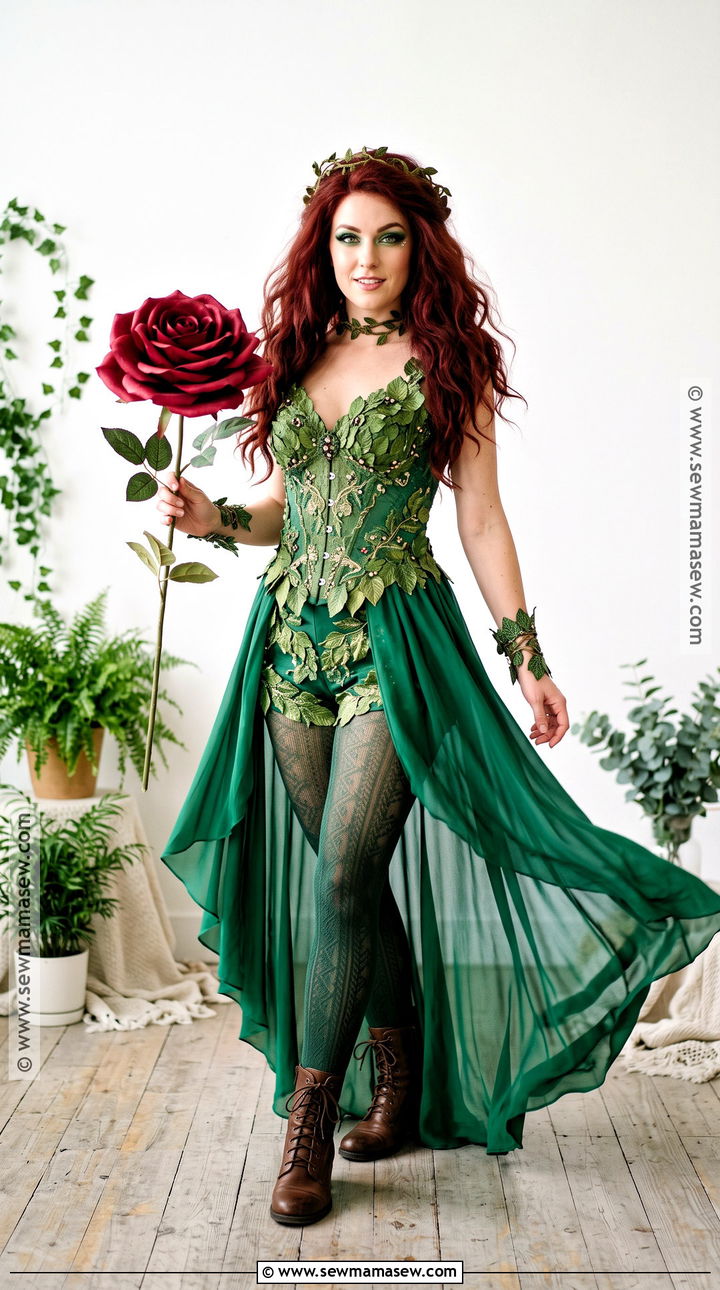 Poison Ivy Costume With High Low Skirt - 50 poison ivy costume ideas