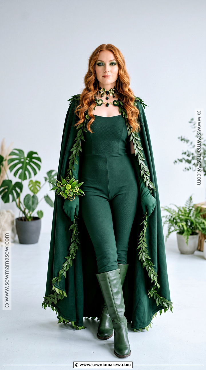 Poison Ivy Costume With Leaf Cape - 50 poison ivy costume ideas