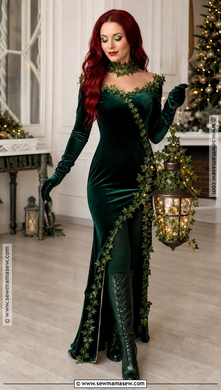 Poison Ivy Costume With Long Sleeve Dress - 50 poison ivy costume ideas