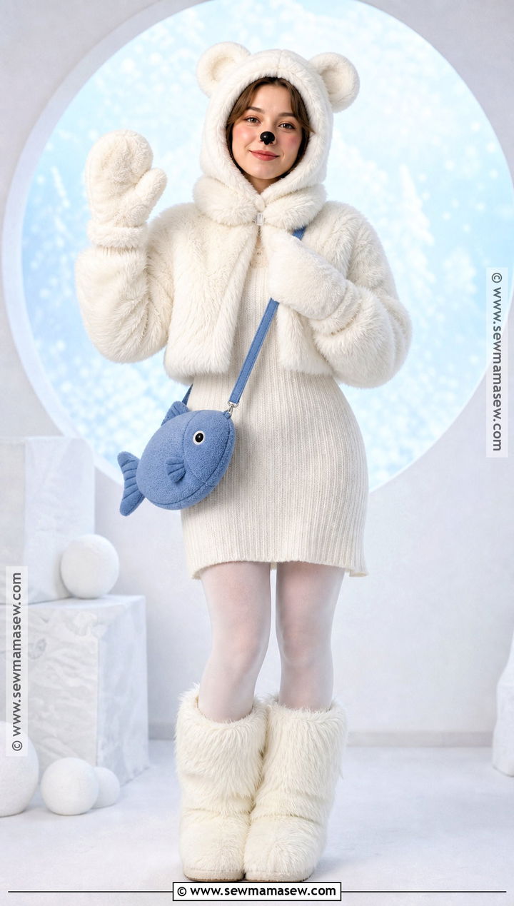 Polar Bear Costume With White Dress - 35 white dress halloween costume ideas