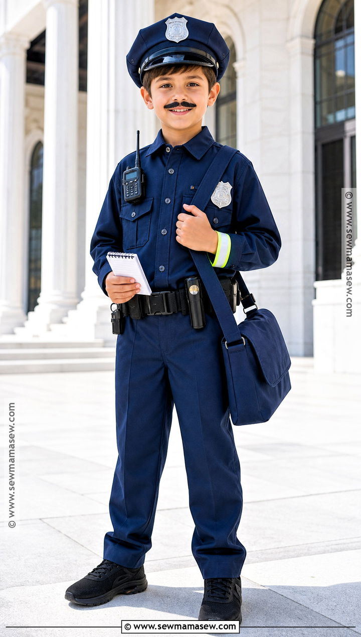 Police Officer Costume - 45 boy halloween costumes
