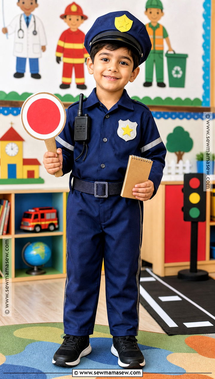 Police Officer Fancy Dress Costume - 35 fancy dress costumes for kids