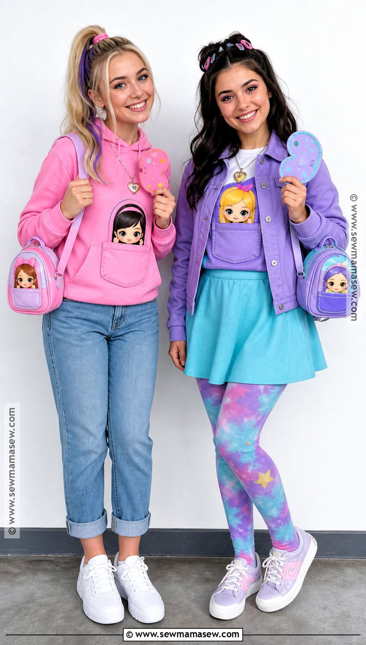 Polly And Friend Duo Costume - 30 polly pocket costume ideas