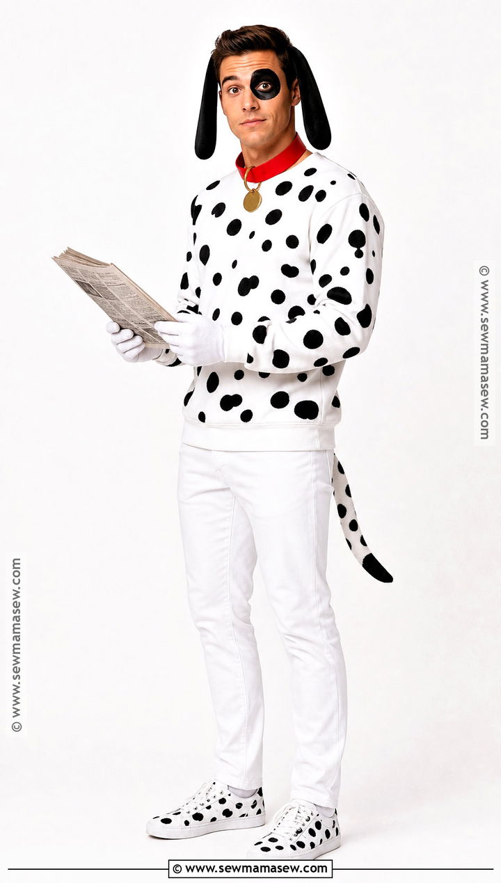 Pongo Inspired Dalmatian Costume - 30 dalmatian halloween costume ideas