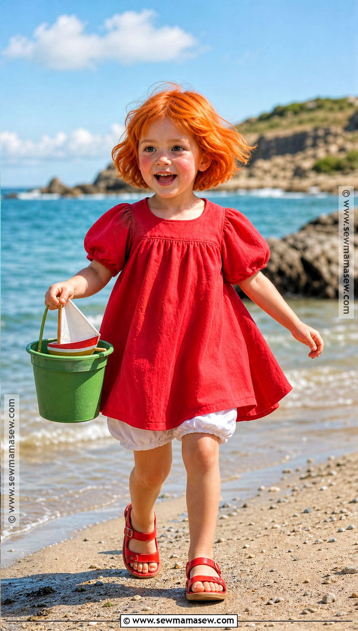 Ponyo Costume With Red Dress - 30 studio ghibli costume ideas