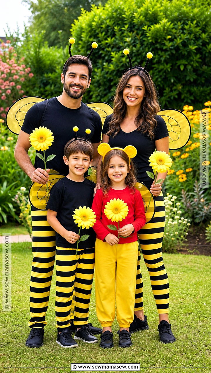Pooh And Honey Bee Family Costume - 30 winnie the pooh family costumes