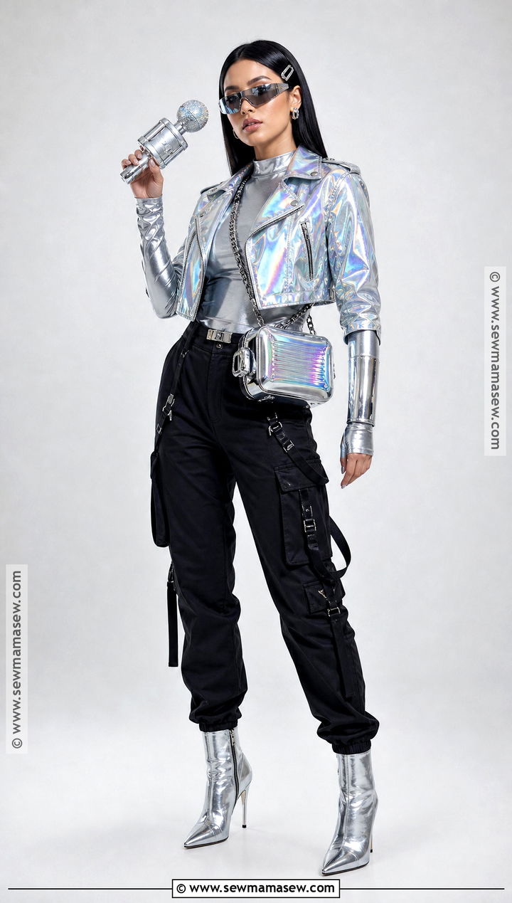 Pop 2 Silver Futuristic Costume - 30 charli xcx halloween costume ideas