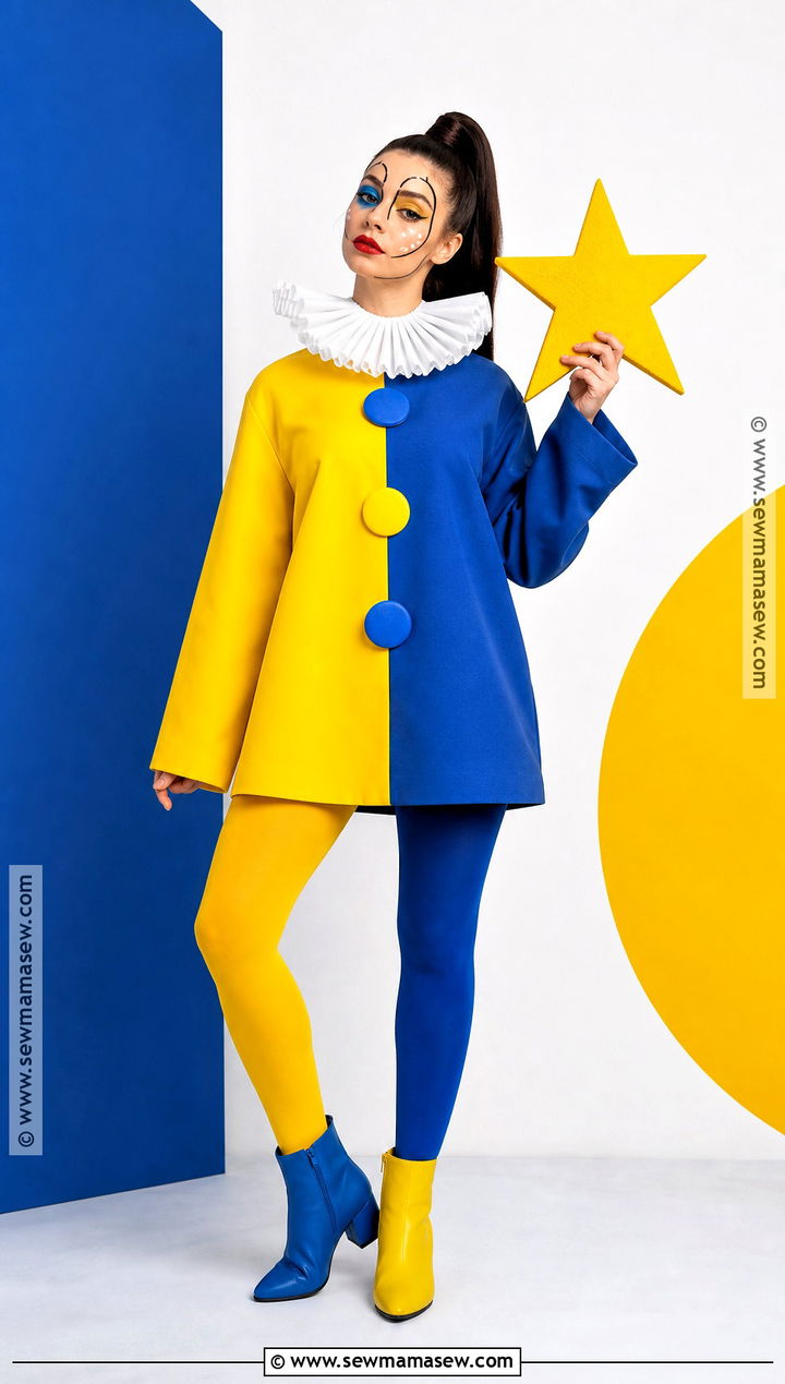 Pop Art Clown Costume - 35 clown costume inspo ideas