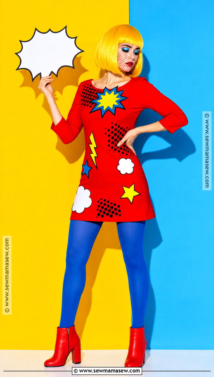 Pop Art Comic Costume - 30 Creative Costume Ideas for Women