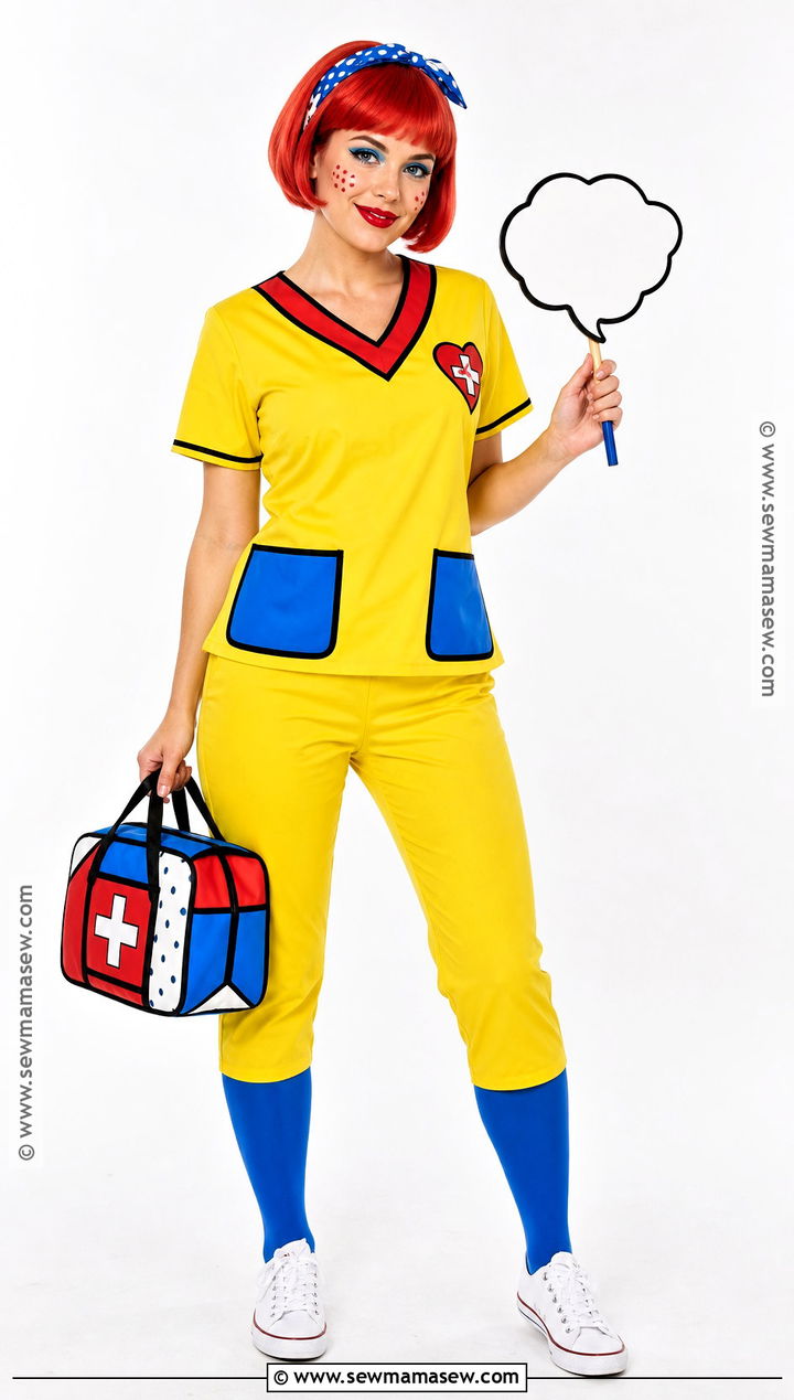 Pop Art Nurse Costume - 30 nurse costume ideas for women