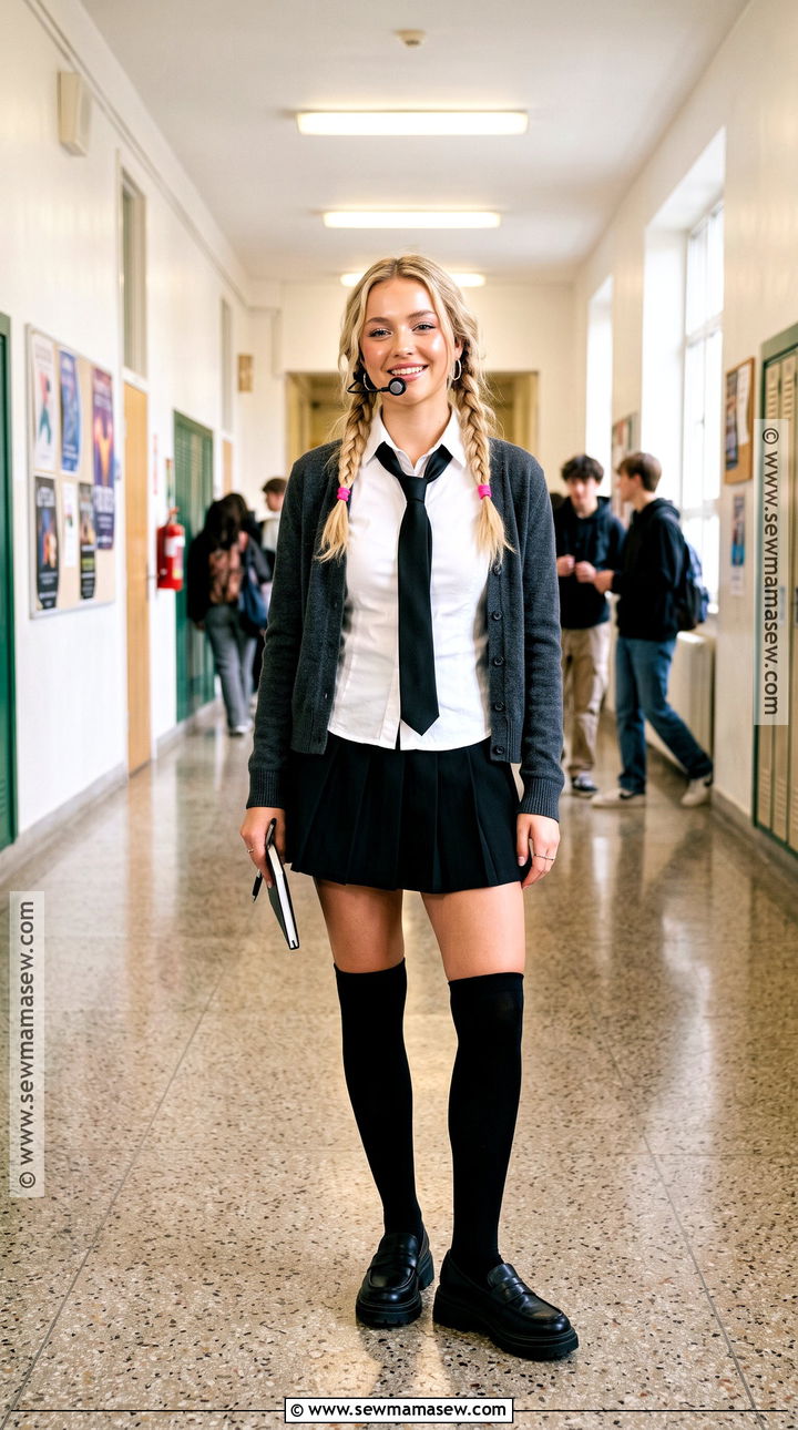 Pop Star School Uniform Costume - 35 blonde hair halloween costumes ideas