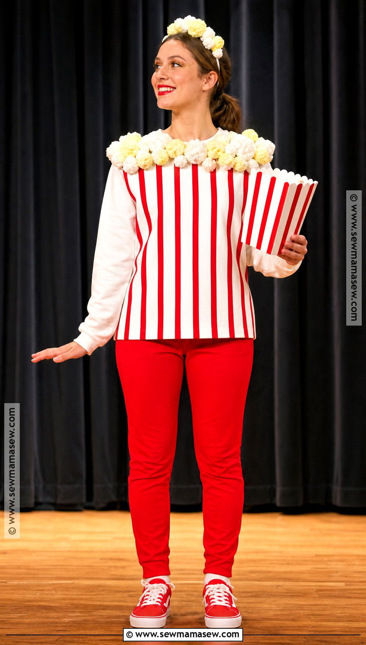 Popcorn Box Costume - 30 Easy Halloween Costumes For School