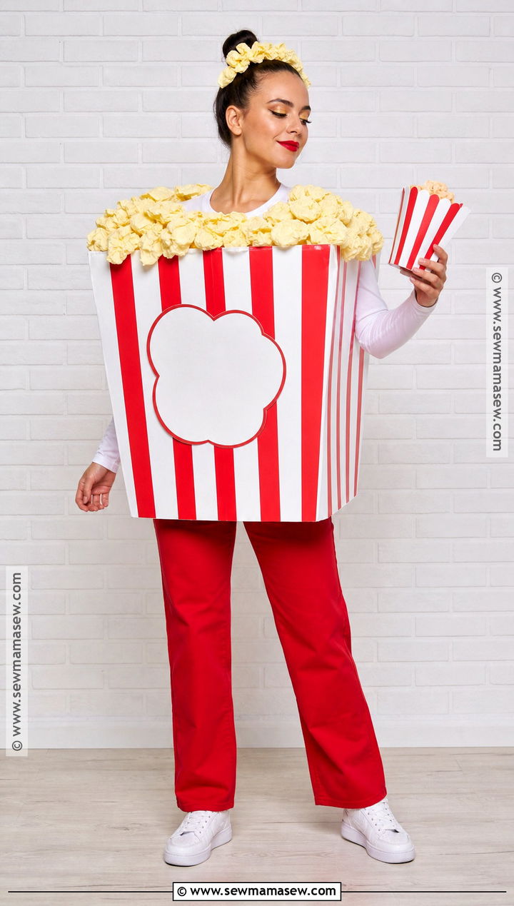 Popcorn Box Costume - 50 easy costume ideas