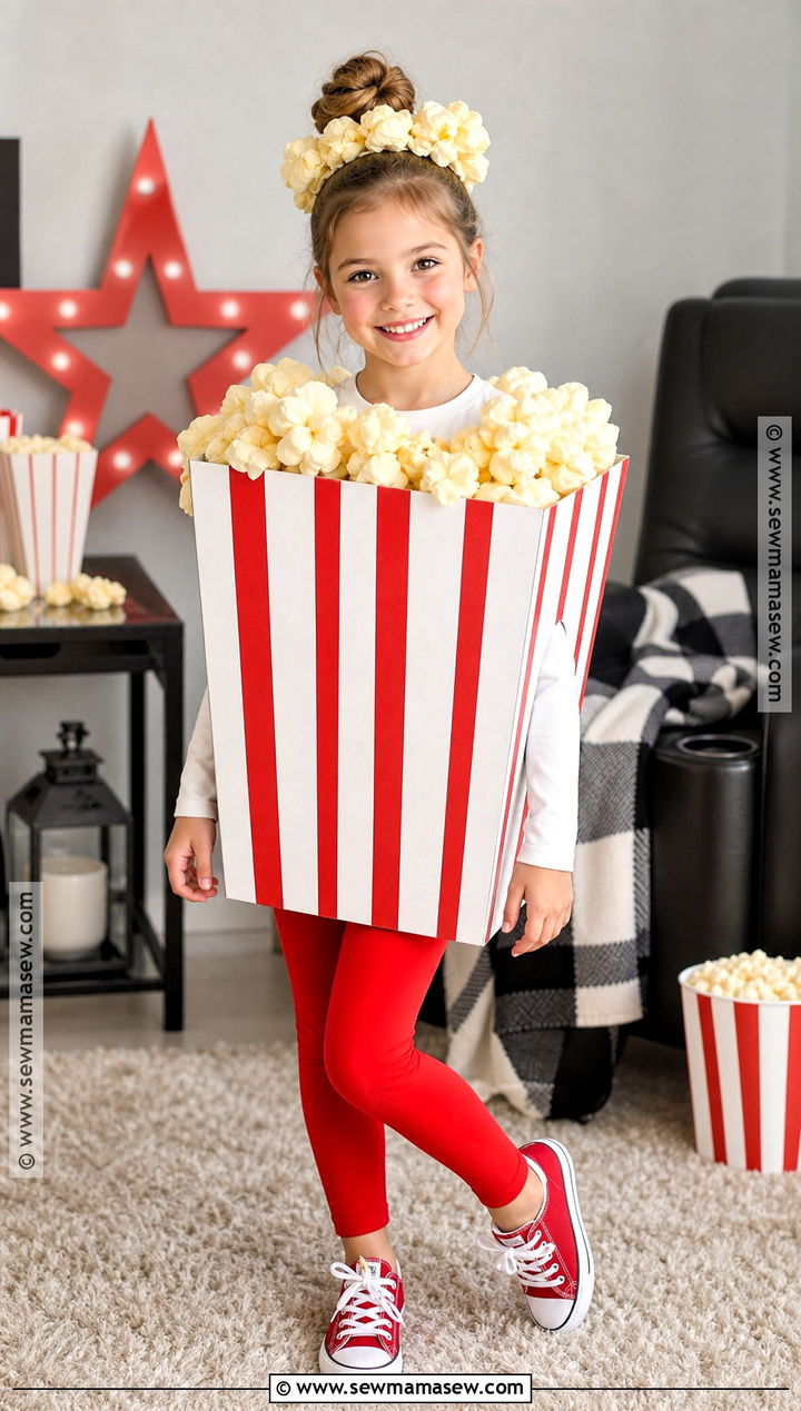 Popcorn Box Costume - 30 easy halloween costumes for kids