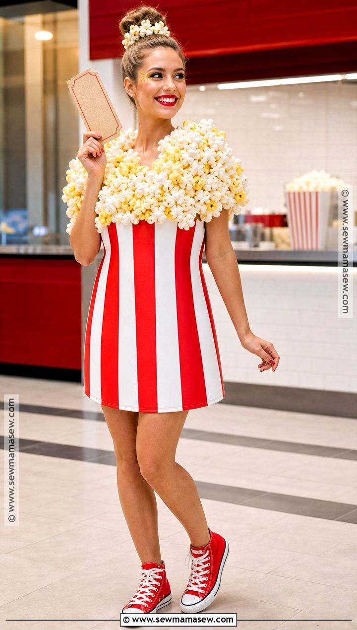 Popcorn Bucket Costume - 45 funny halloween costumes for women