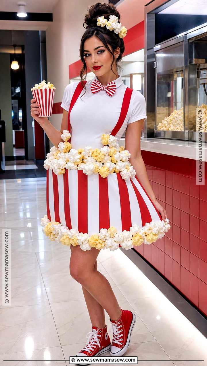 Popcorn Costume With Striped Skirt - 30 dress up costumes