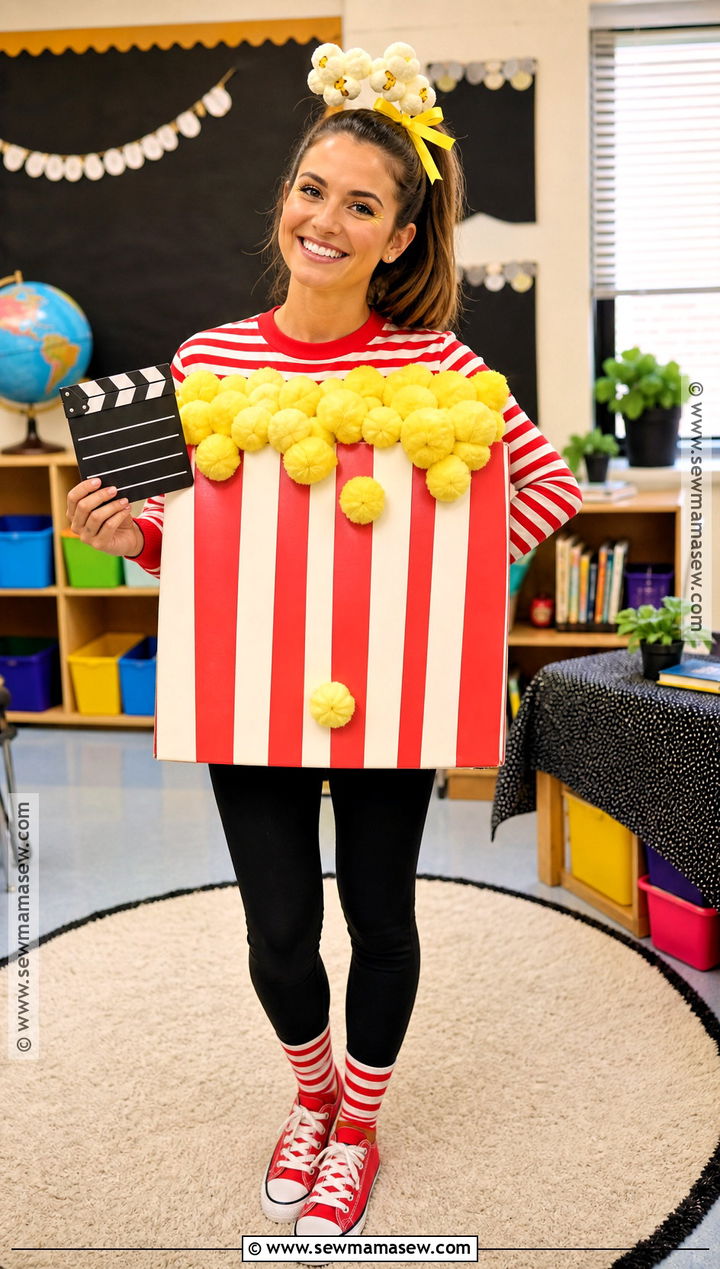 Popping Through 100 Days Teacher Outfit - 30 100th day of school dress up ideas for teachers