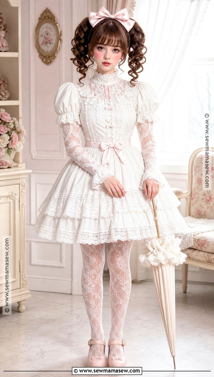 Porcelain Doll Costume With White Dress - 35 white dress halloween costume ideas