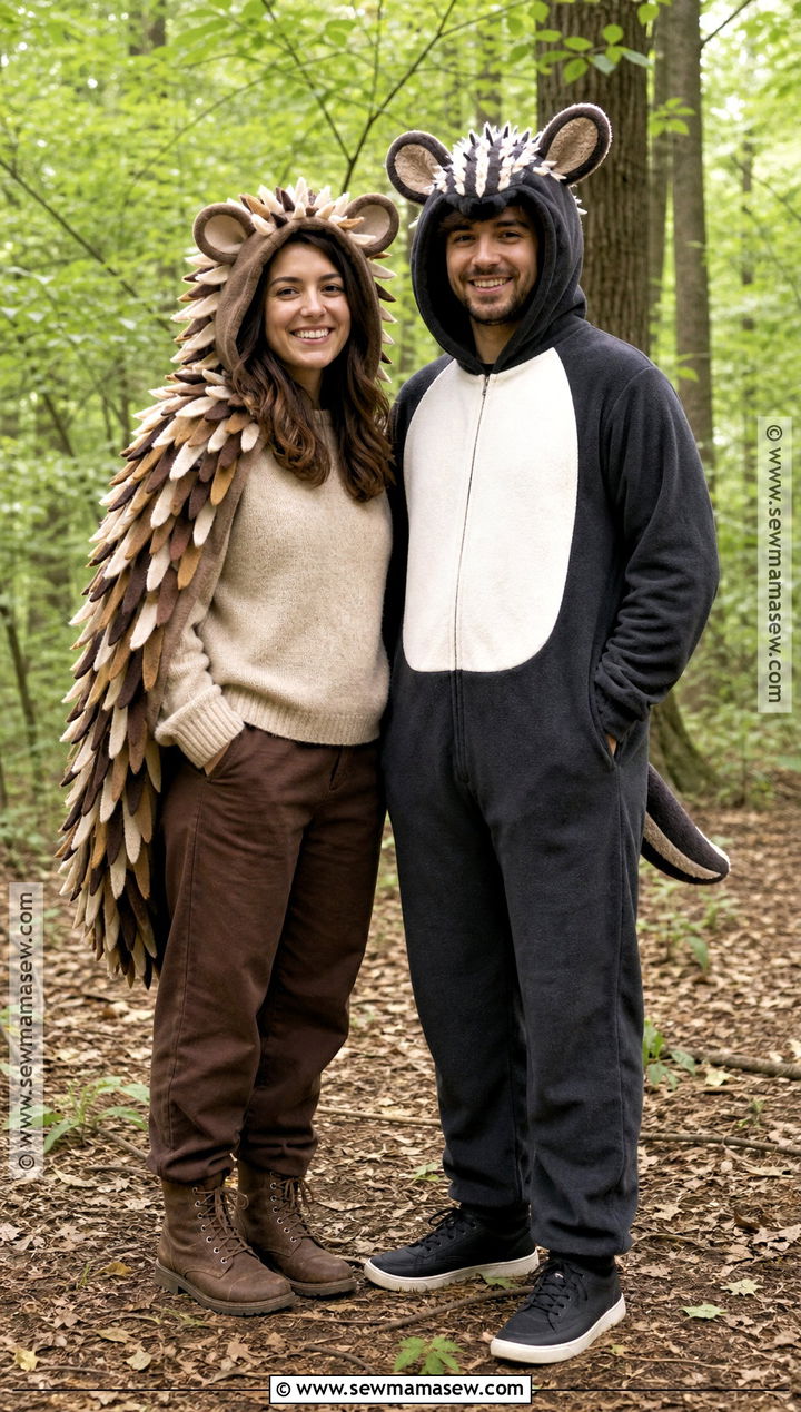 Porcupine And Badger Costume - 30 fox and the hound costume ideas