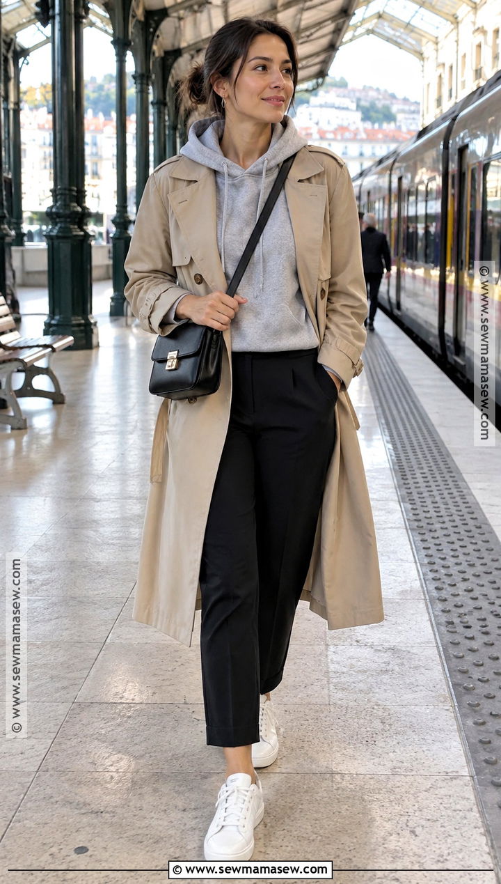 Portugal Fall Hoodie And Tailored Pants Outfit - 20 portugal outfits fall