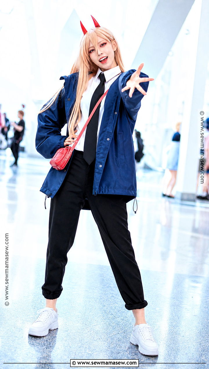 Power Cosplay With Blue Jacket And Horns - 30 cosplay outfits for females