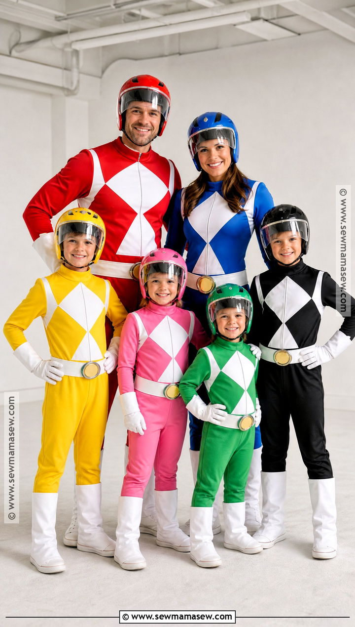 Power Rangers Family Group Costume - 35 power rangers costume ideas