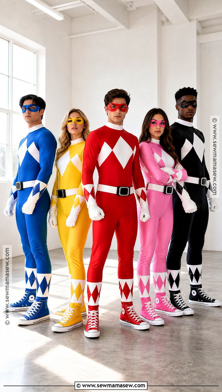 Power Rangers Group Costume - 40 5 Person Halloween Costume Ideas